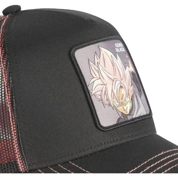 Gorra Capslab Goku Black frontal bordado