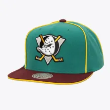 Gorra plana Anaheim Ducks Mitchell and Ness verde