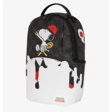 Sprayground Snoopy painting en negro y blanca lateral
