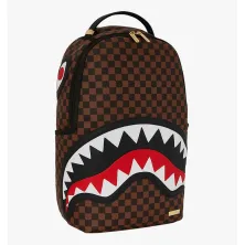 Sprayground Shark in Paris Sawtooth marron lateral 2
