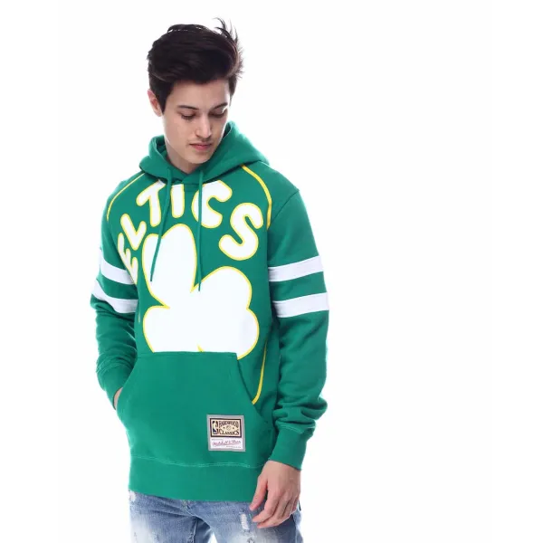 Sudadera Boston Celtics "Big Face 2.0 Fleece Hoodie" Mitchell And Ness