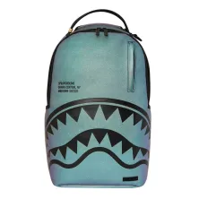 Mochila de moda Sprayground Shark Central Oil Slick frontal