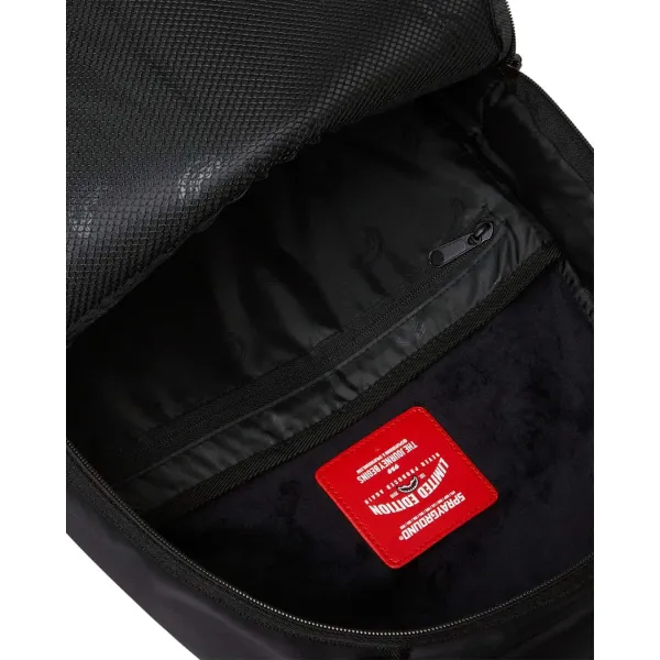 Sprayground Shark Nylon Black Pink mochila de moda interior