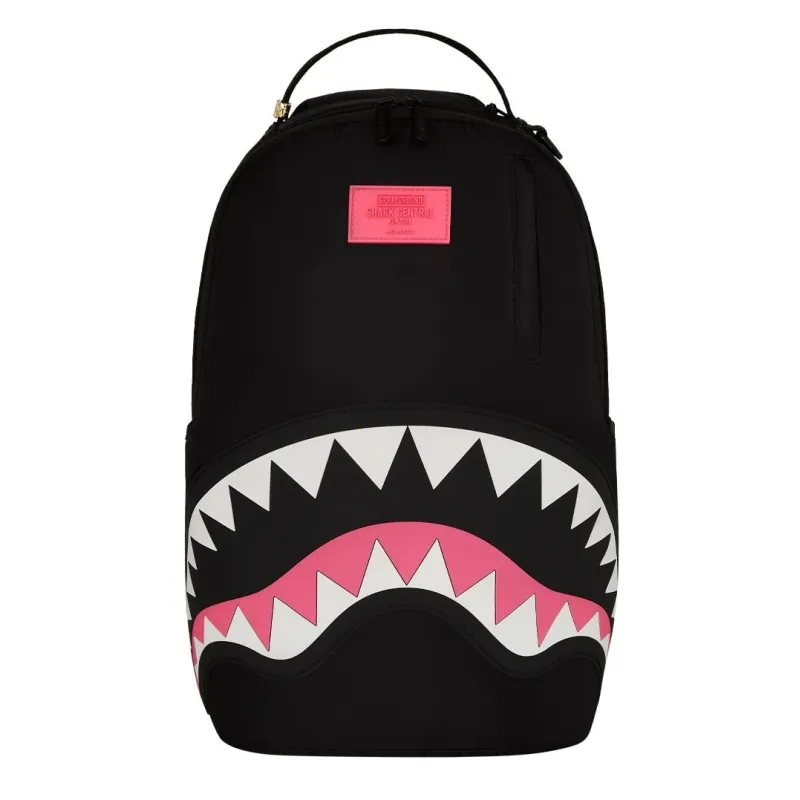 Sprayground Shark Nylon Black Pink mochila de moda principal