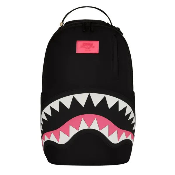 Sprayground Shark Nylon Black Pink mochila de moda principal
