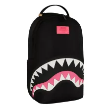 Sprayground Shark Nylon Black Pink mochila de moda lateral 2