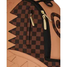 Mochila Sprayground HypeShark VSM DLX en marron - cremallera
