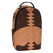 Mochila Sprayground HypeShark VSM DLX en marron - lateral