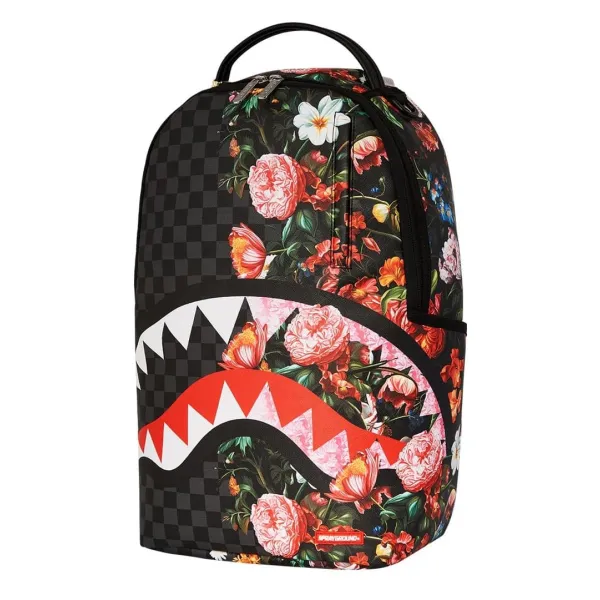 Sprayground Split Pink Floral lateral 2