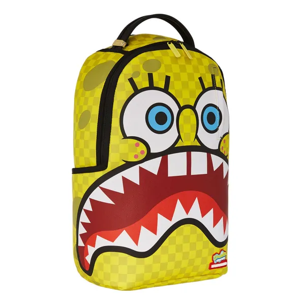 Mochila Sprayground Bob Esponja amarilla lateral