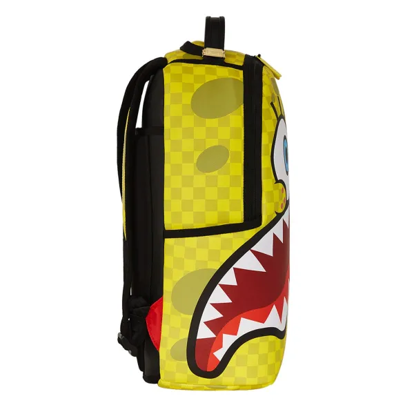 Mochila Sprayground Bob Esponja amarilla lado