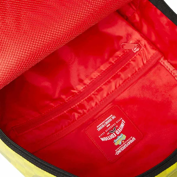 Mochila Sprayground Bob Esponja amarilla interior