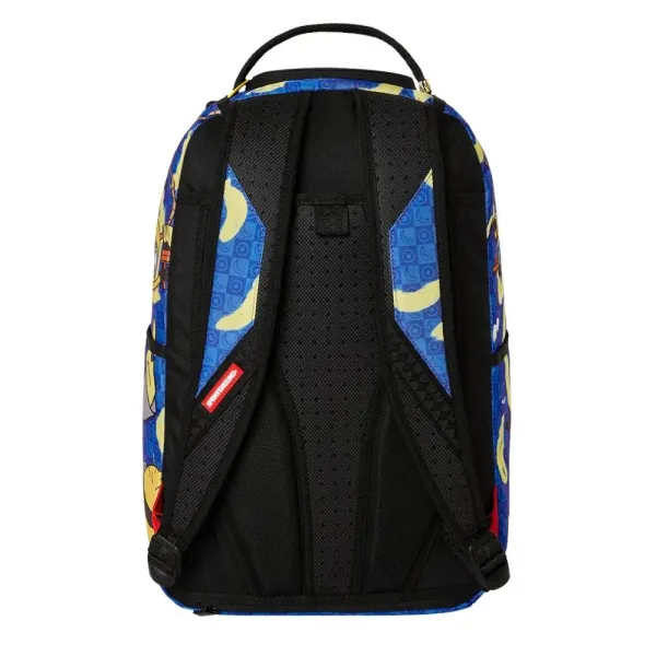 Sprayground Minion Banana Mayhem mochila DLX trasera