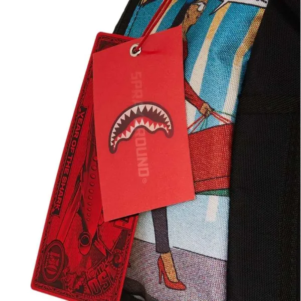 Sprayground mochila 305 Retro Comic lateral detalle