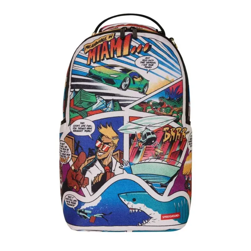 Sprayground mochila 305 Retro Comic frontal