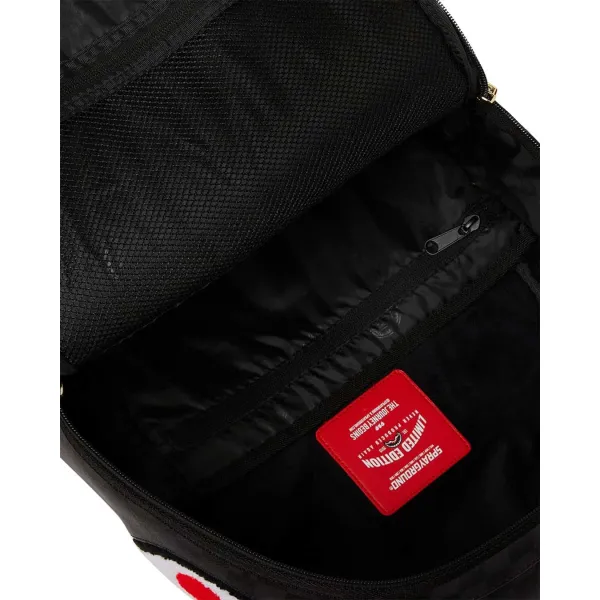 Sprayground Black Chenille Sip interior