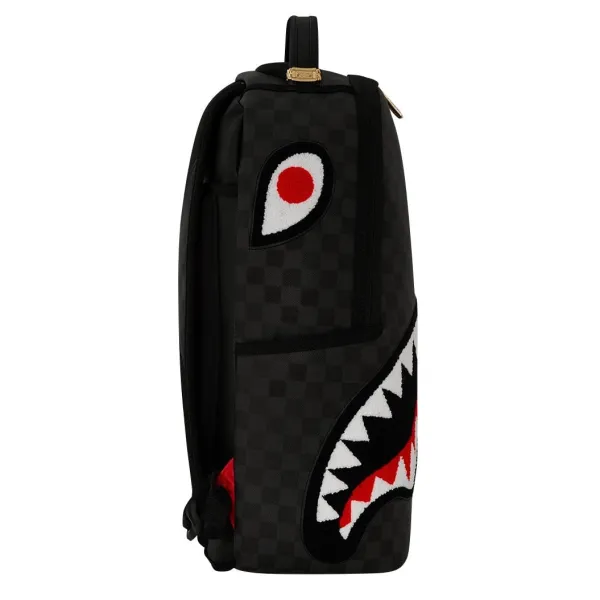 Sprayground Black Chenille Sip lateral