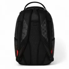 Sprayground Torn Graff Check en negro parte trasera