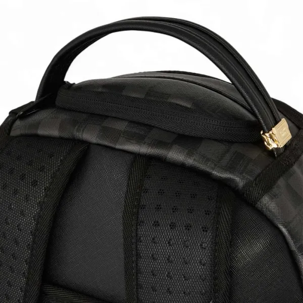 Sprayground Torn Graff Check en negro asa