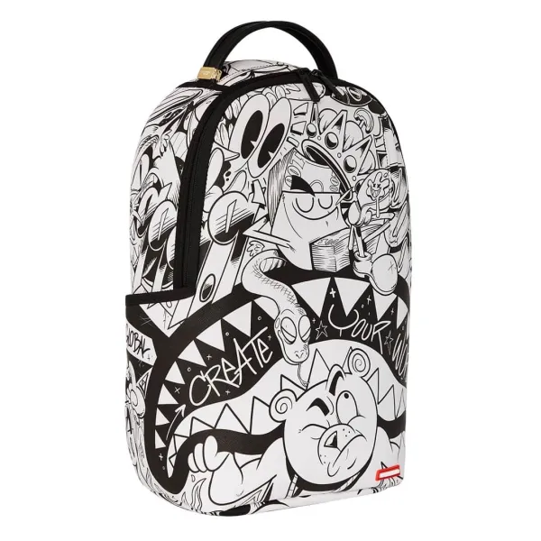 Sprayground Heavy Sharkmouth Doodle de lado