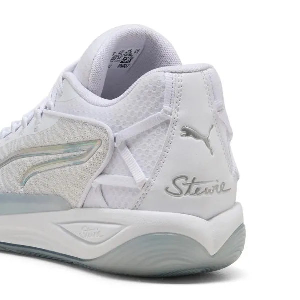 zapatillas de basket Puma Stewie 4 en blanco para mujer talon
