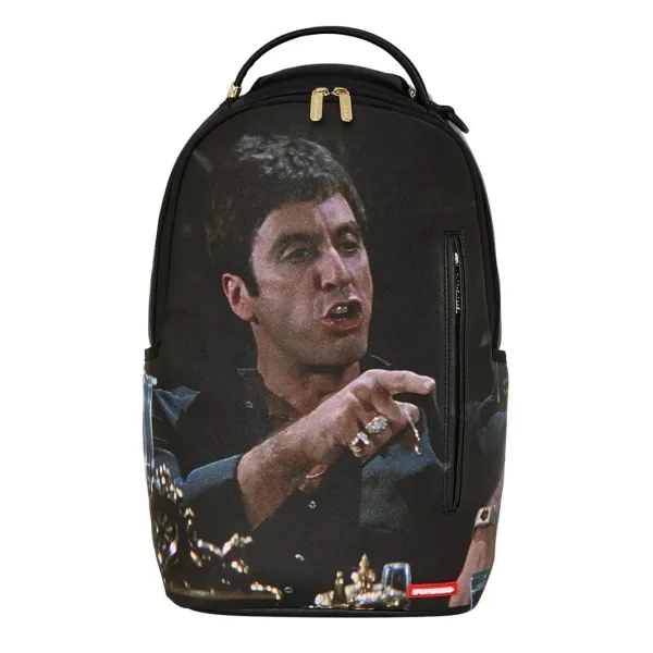 Mochila negra Sprayground Scarface Paint principal