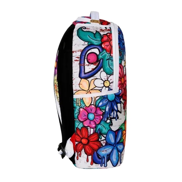 Sprayground Drippy Graffiti Floral de lado