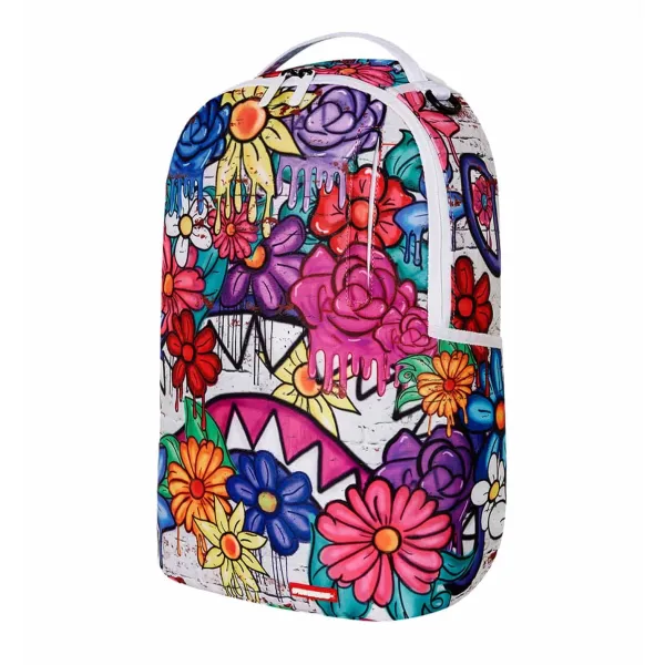 Sprayground Drippy Graffiti Floral de lado 2