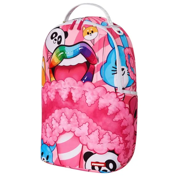 Mochila rosa Sprayground Cotton Candy lateral