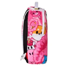 Mochila rosa Sprayground Cotton Candy de lado