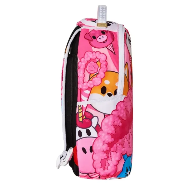 Mochila rosa Sprayground Cotton Candy de lado
