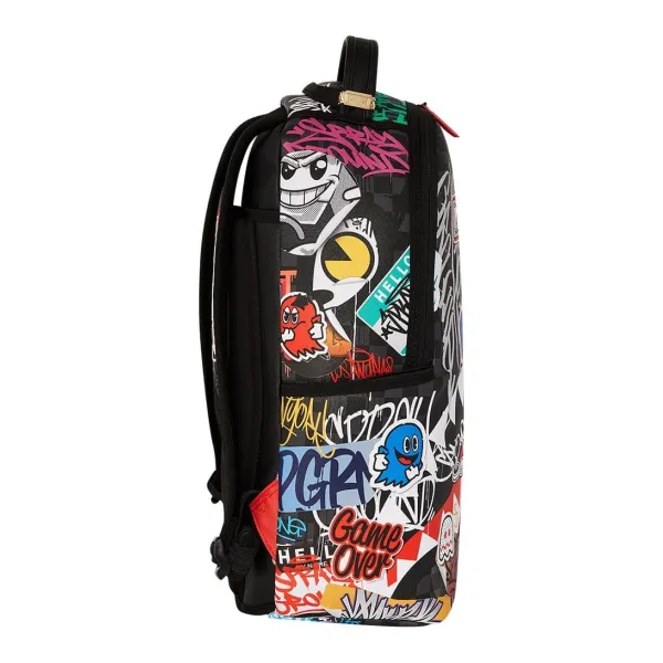Sprayground PacMan Stickers foto de lado Sprayground PacMan Stickers foto de lado
