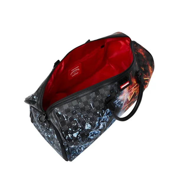 Bolsa de viaje grande Sprayground Fire & Ice Shark - foto interior