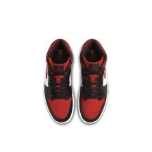 Air Jordan I Retro Mid Bred Toe de basket superior