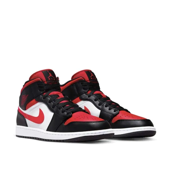Air Jordan I Retro Mid Bred Toe de basket doble
