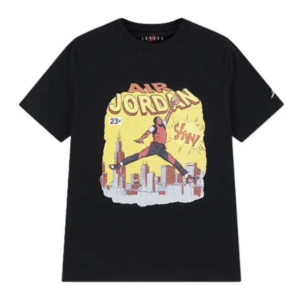 Camiseta manga corta Jordan Comic Junior en negro