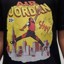 Camiseta Air Jordan Comic Slam Junior negra