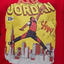 Camiseta Air Jordan Comic Slam Junior roja