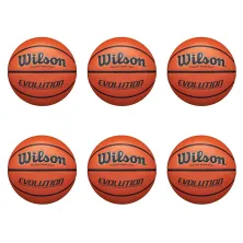 Wilson Evolution para Federaciones de baloncesto - Pack de 6 balones