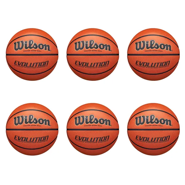Wilson Evolution para Federaciones de baloncesto - Pack de 6 balones Wilson Evolution para Federaciones de baloncesto - Pack de 6 balones