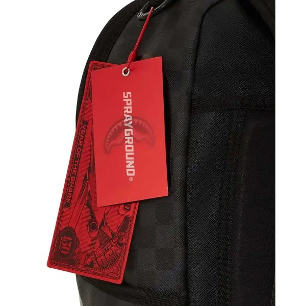 Sprayground Lights Out Sharks in Paris - Foto etiquetas mochila