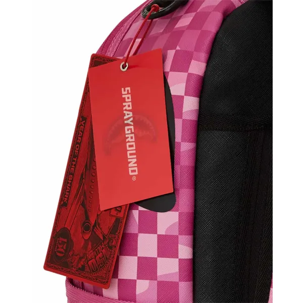 Sprayground Pink Camocheck - Foto etiquetas