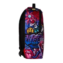 Sprayground Girly Graffiti Print mochila juvenil - foto de lado
