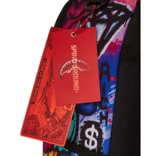 Sprayground Girly Graffiti Print mochila juvenil - foto etiquetas