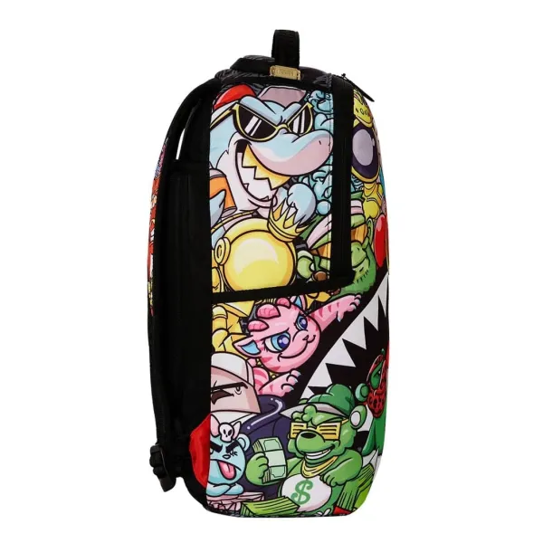 mochila Juvenil Sprayground Character Mash de lado