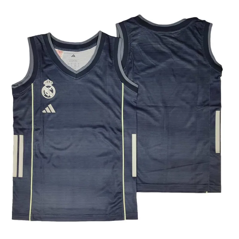 Camiseta Real Madrid baloncesto Adidas segunda equipación niños, principal