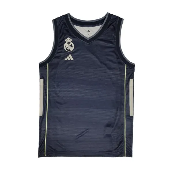 Camiseta Real Madrid baloncesto Adidas segunda equipación niños frontal