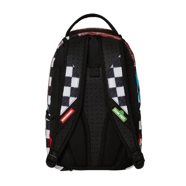 Mochila Mini Sprayground Barrio Sesamo ajsute espalda Mochila Mini Sprayground Barrio Sesamo ajsute espalda