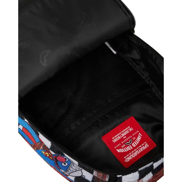 Mochila Mini Sprayground Barrio Sesamo detalle interior Mochila Mini Sprayground Barrio Sesamo detalle interior