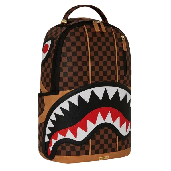 Mochila Hennyville Sprayground marron foto lateral Mochila Hennyville Sprayground marron foto lateral